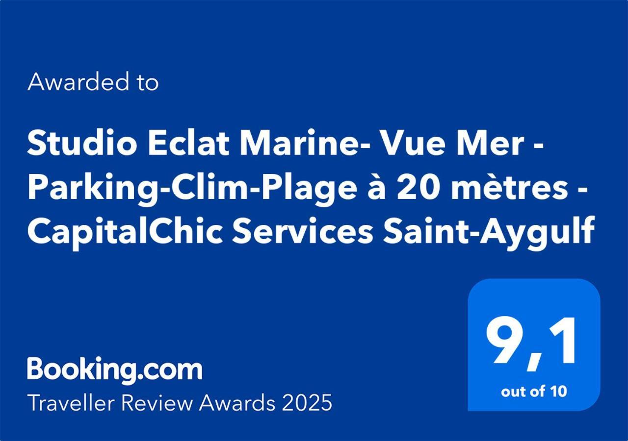 Studio Eclat Marine 3 Etoiles - Vue Mer - Parking-Clim-Plage A 20 Metres - Capitalchic Services Saint-Aygulf Frejus Exterior photo